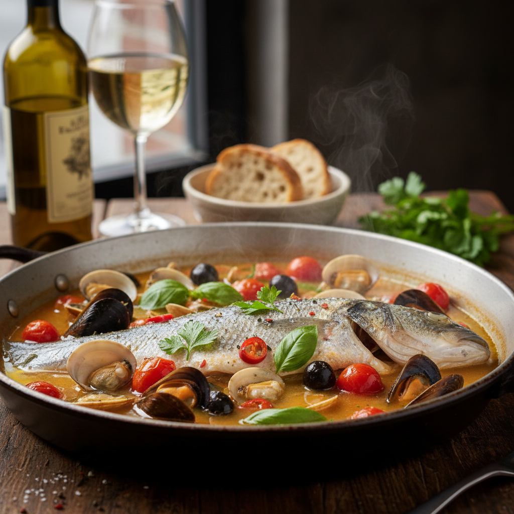 スズキのアクアパッツァ